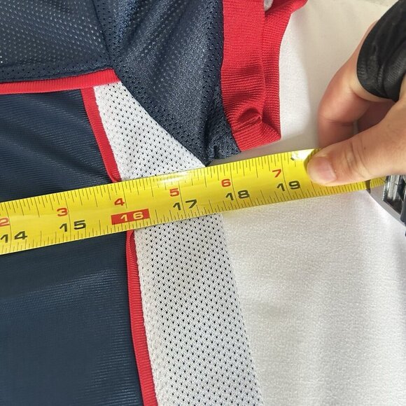 New England Patriots Youth Flag Football Jersey Youth Medium M Blue Short Sleeve - Picture 4 of 6